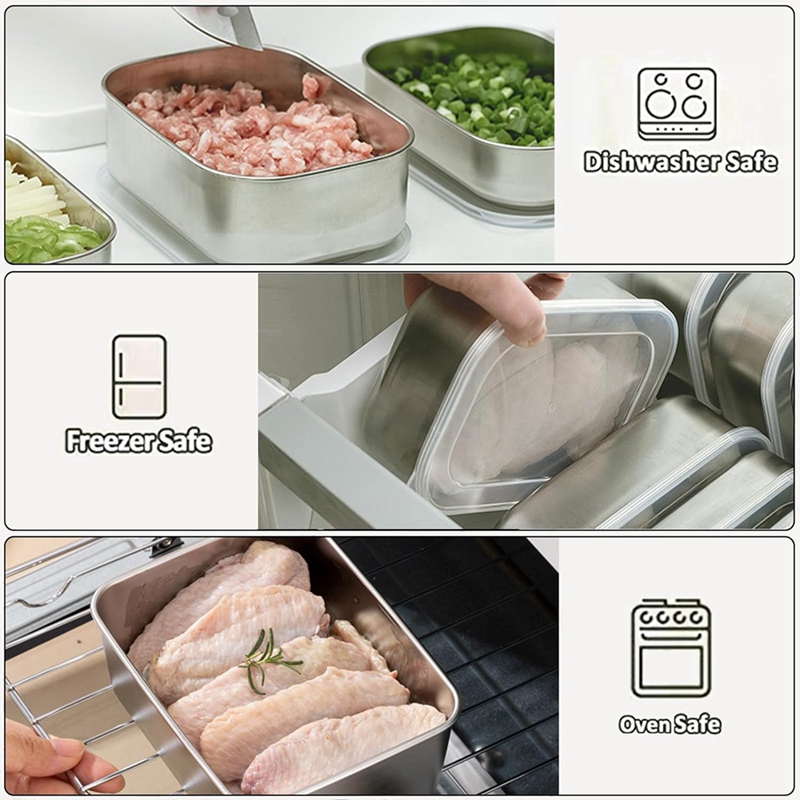 Stainless Steel Containers for - огляд і ціна Food & Snacks Coloring