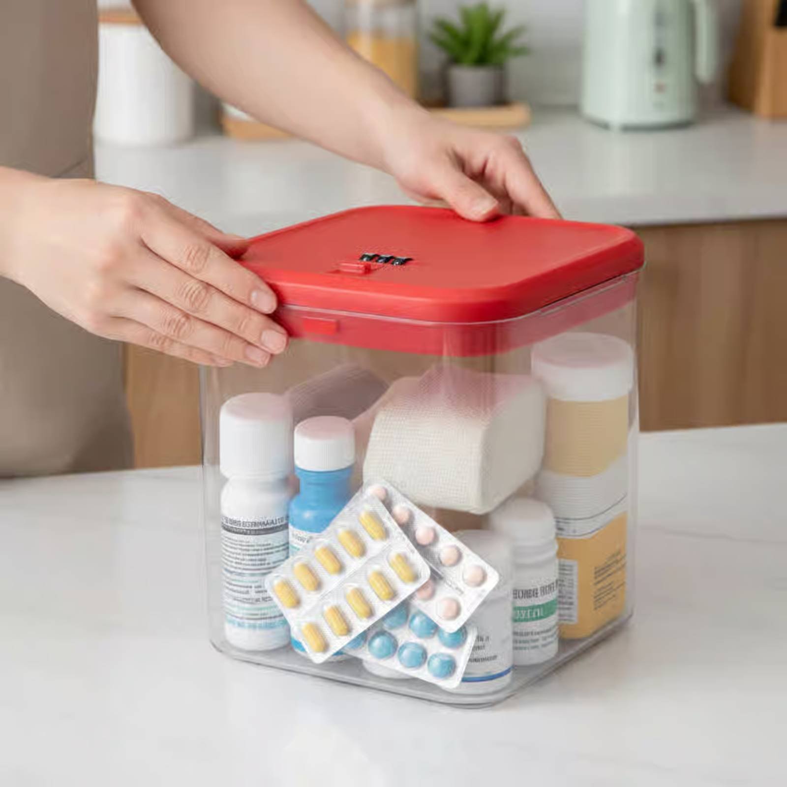 Clear Lockable Box Versatile L - огляд і ціна Food & Snacks Coloring