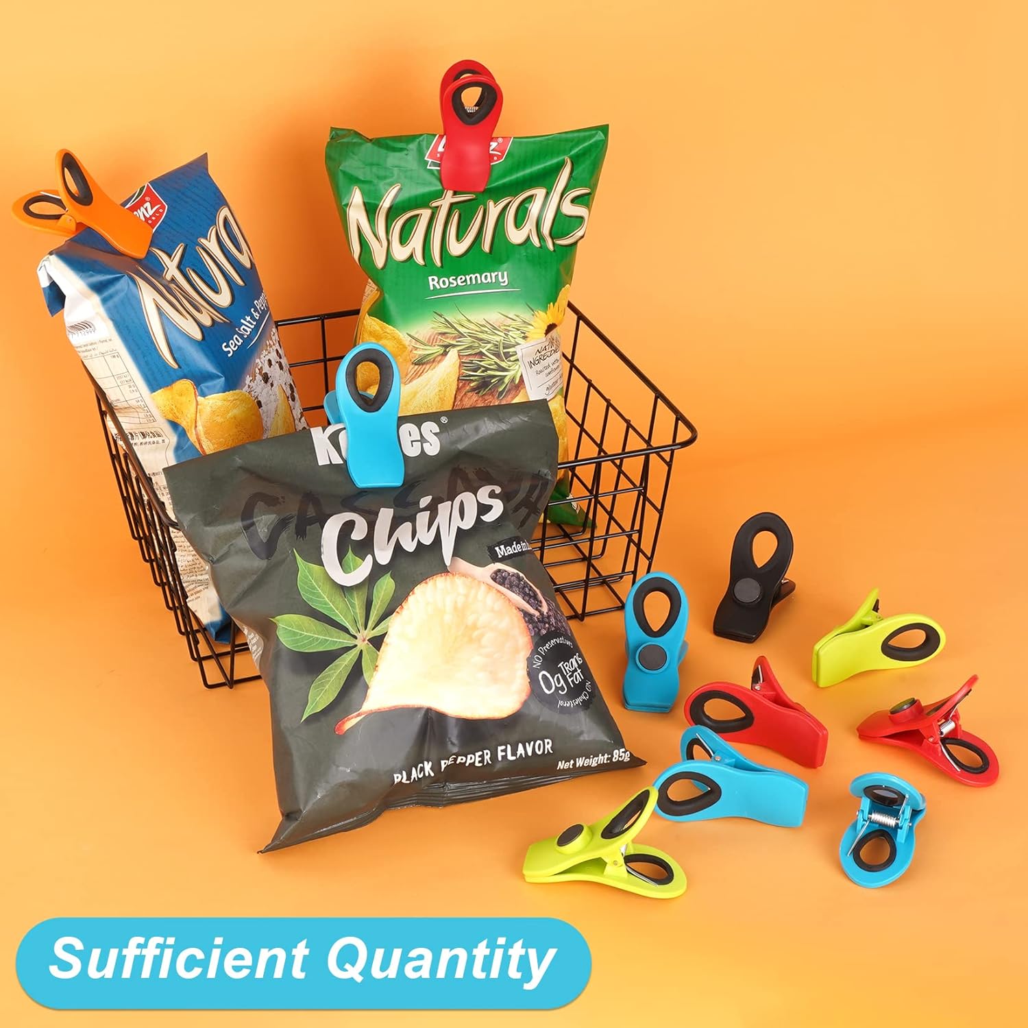 12 Pack Chip Clips for Food St - огляд і ціна Food Snacks Images