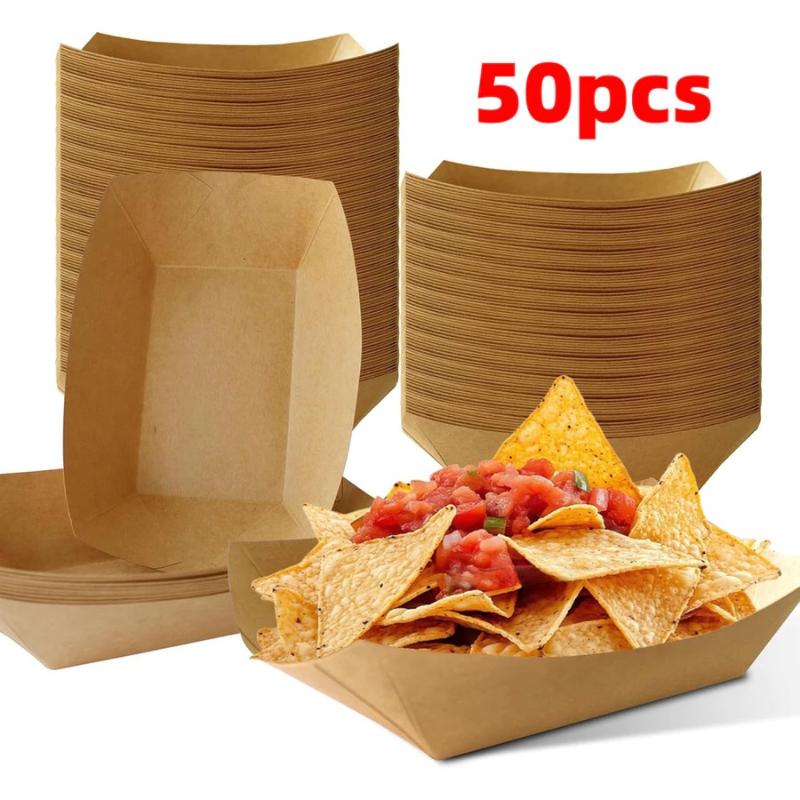 Disposable Kraft Paper Hotdog  - огляд і ціна Food Packed Snacks