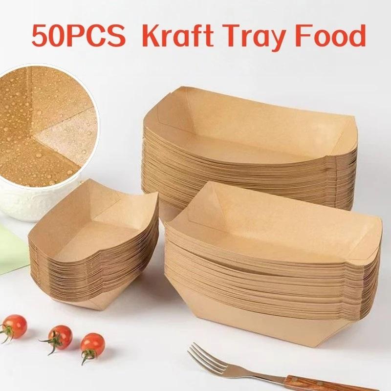 Disposable Kraft Paper Hotdog  - огляд і ціна Food Packed Snacks