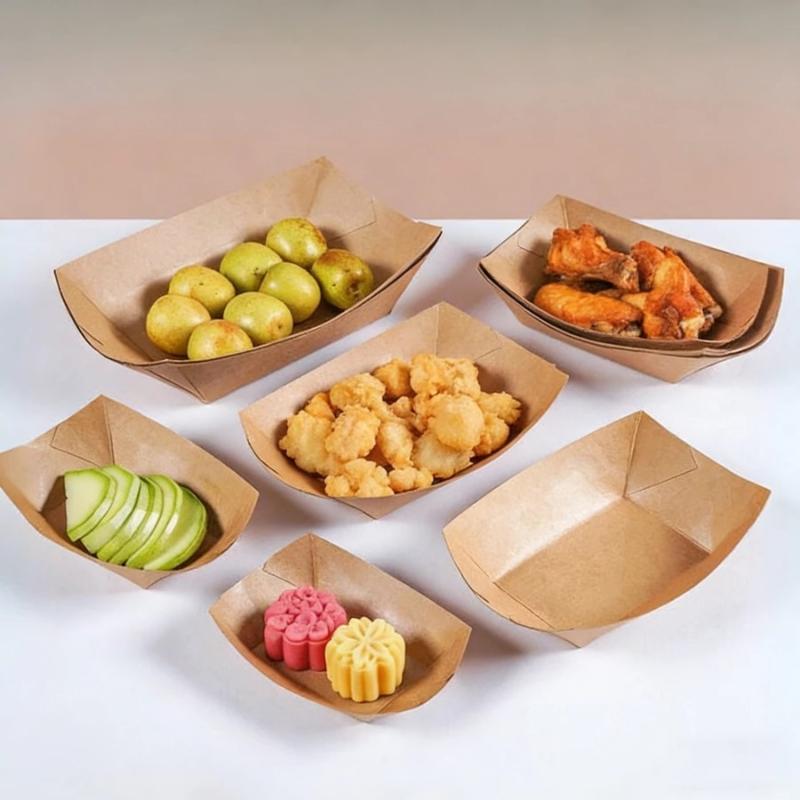 Disposable Kraft Paper Hotdog  - огляд і ціна Food Packed Snacks