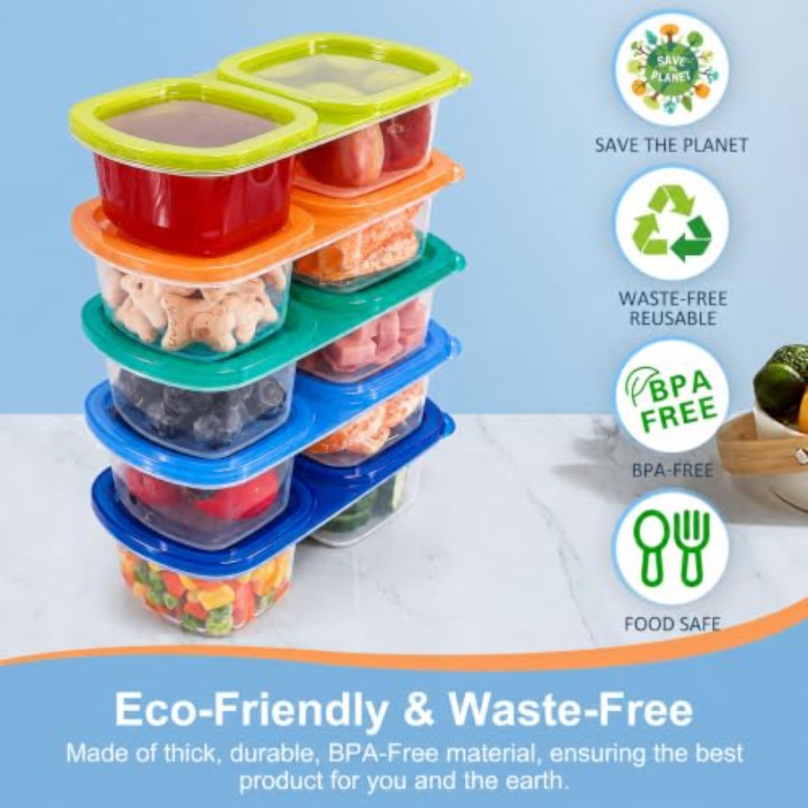 5-Pack Reusable Snack Containe - огляд і ціна Food Packed Snacks