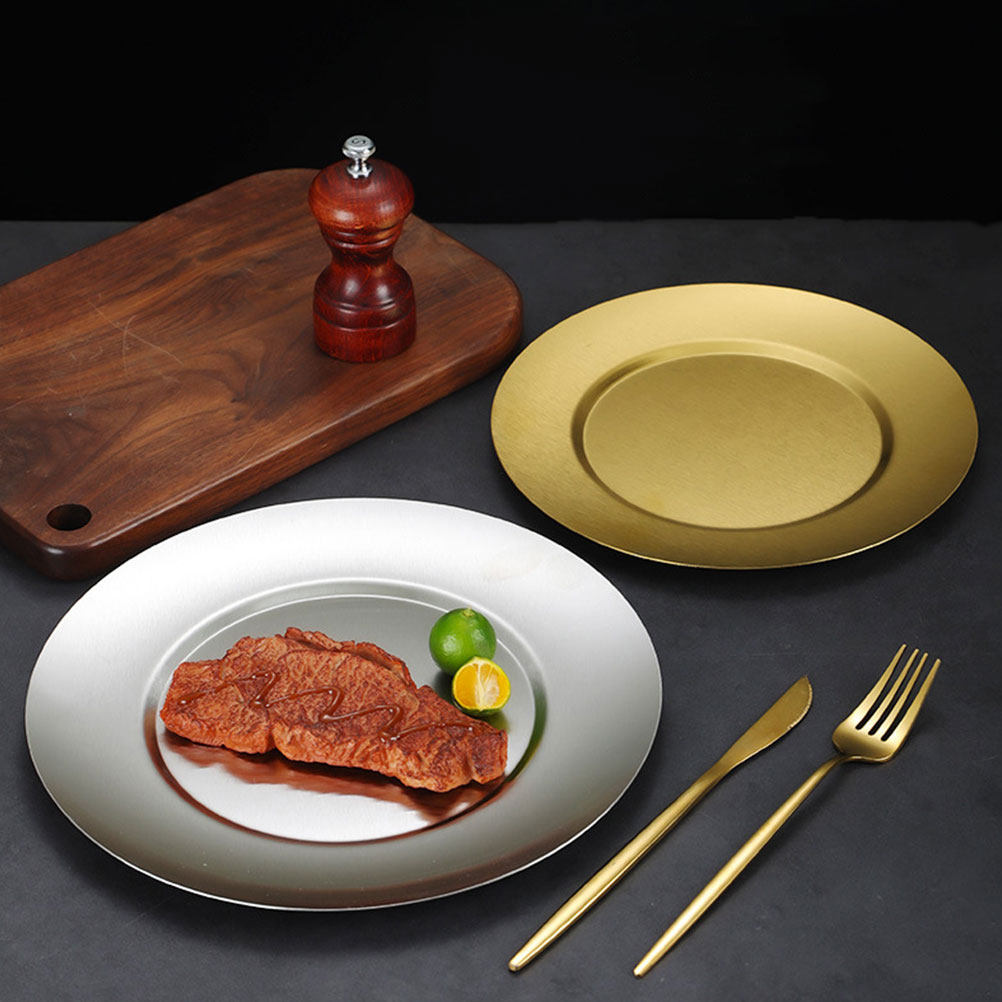 Stainless Steel Plate Round Wi - огляд і ціна Food Snacks For Camping