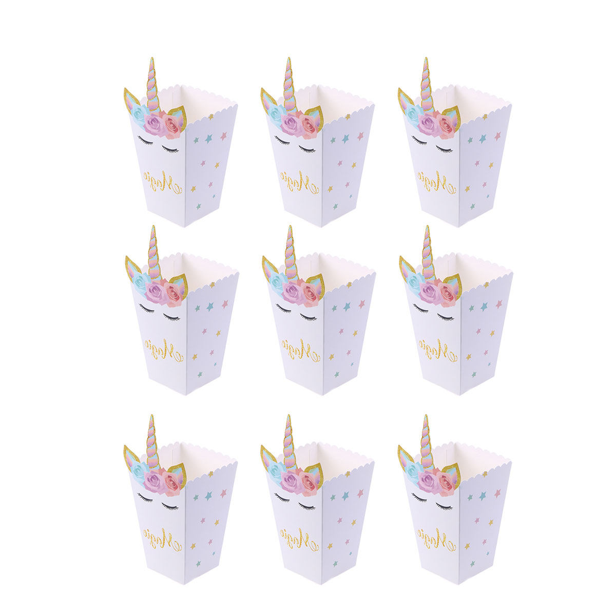 12Pcs Themed Popcorn Boxes Foo - огляд і ціна Quick Food Snacks